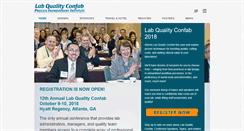 Desktop Screenshot of labqualityconfab.com